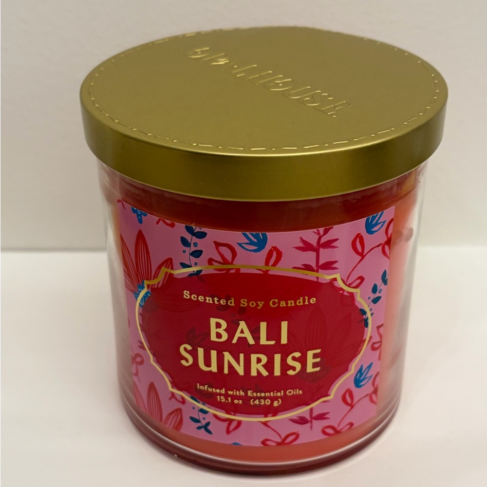 Brand New Threshold 2 Wick Bali Sunrise Scented Soy Candle 430g